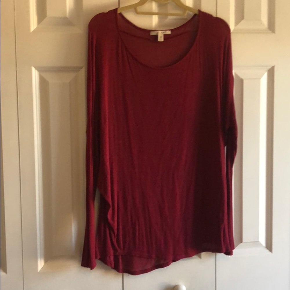 Long sleeve red shirt